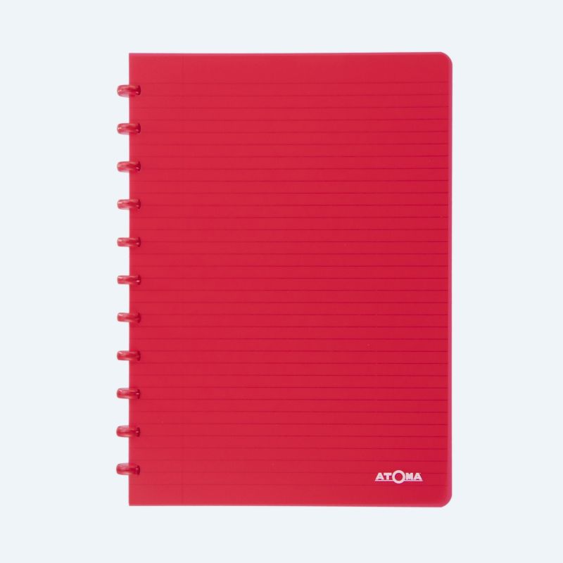 Cahier Atoma couverture plastique A4 ligné- 1 ligne 72 feuillets