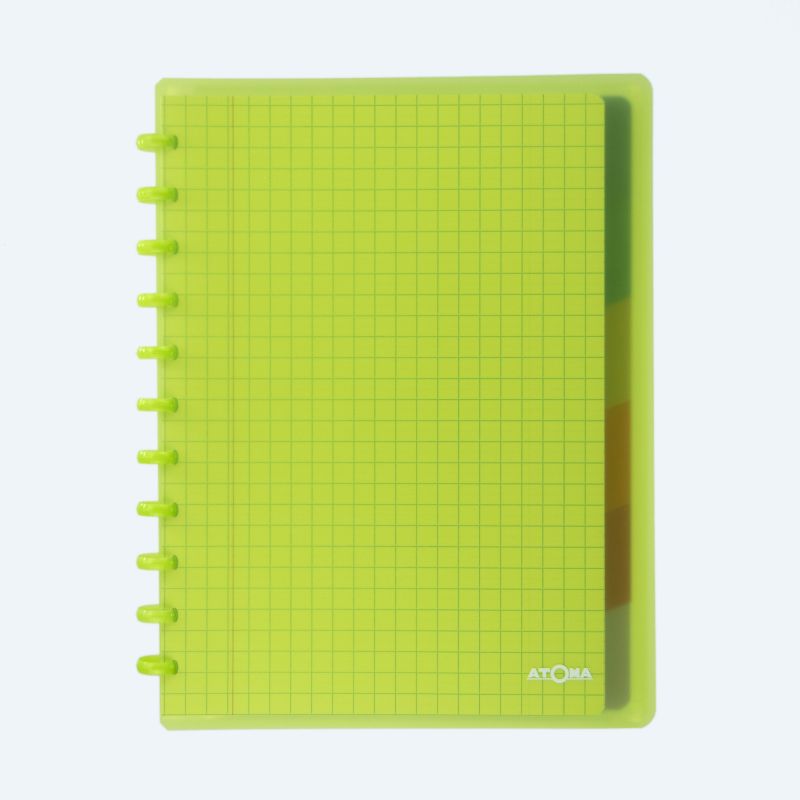 Cahier Atoma Combi couverture plastique A4 10 x 10 mm 72 feuillets