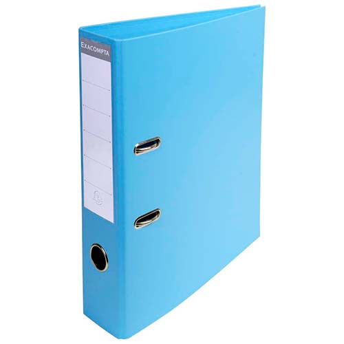 Classeur à levier PVC A4 dos de 70mm. - Bleu clair
