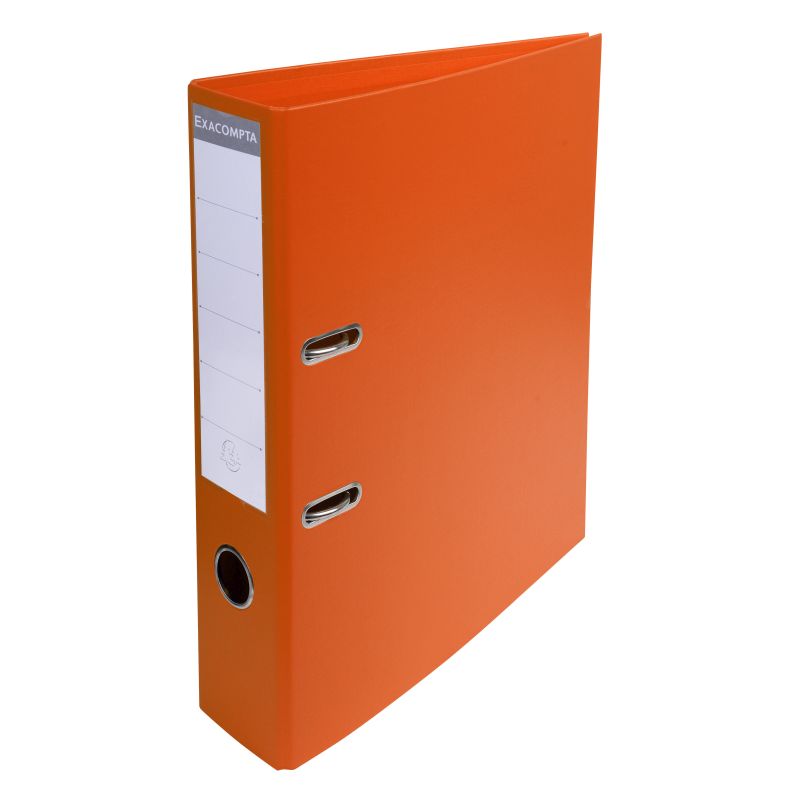 Classeur à levier PVC A4 dos de 70mm. - Orange