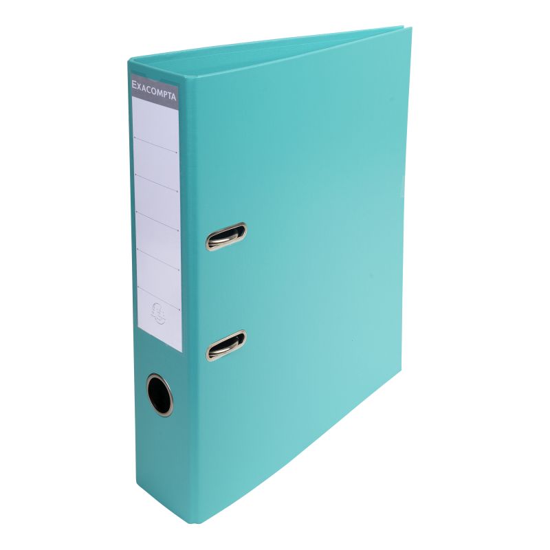 Classeur à levier PVC A4 dos de 70mm. - Turquoise