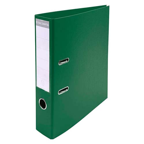 Classeur à levier PVC A4 dos de 70mm. - Vert foncé