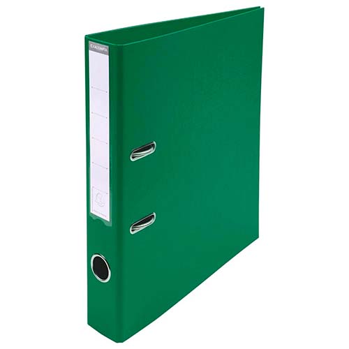 Classeur à levier PVC A4 dos de 50mm. - Vert foncé