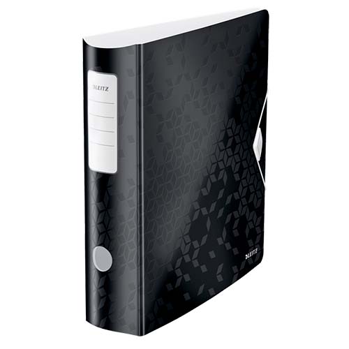 Classeur à levier Leitz WOW Active 180°, PP, 75 mm - Noir