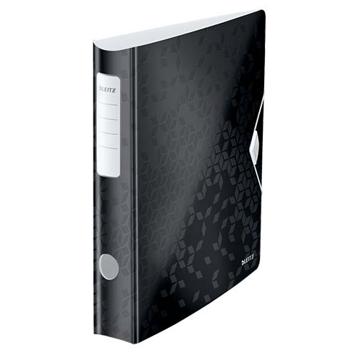 Classeur à levier Leitz WOW Active 180°, PP, 50 mm - Noir