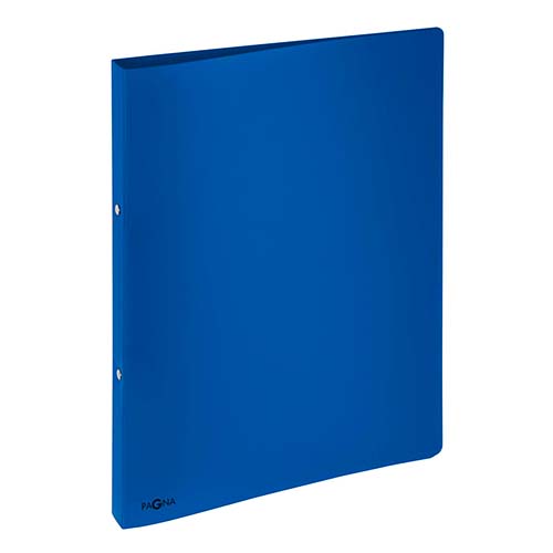 Classeur souple PVC 2 anneaux de 1,6 cm dos 2 cm - Bleu