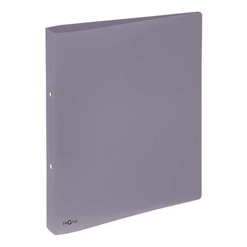 Classeur souple PVC 2 anneaux de 1,6 cm dos 2 cm - Gris