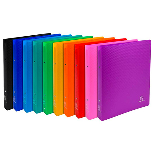 Classeur souple 2 anneaux de 2,5 cm dos 3,5 cm - Couleur aléatoire