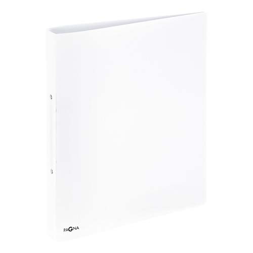 Classeur souple PVC 2 anneaux de 2,5 cm dos 3,5 cm - Blanc