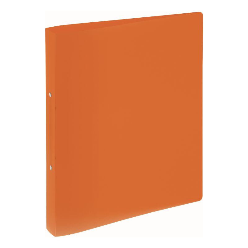 Classeur souple PVC 2 anneaux de 2,5 cm dos 3,5 cm - Orange