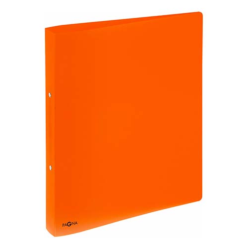 Classeur souple PVC 2 anneaux de 2,5 cm dos 3,5 cm - Orange