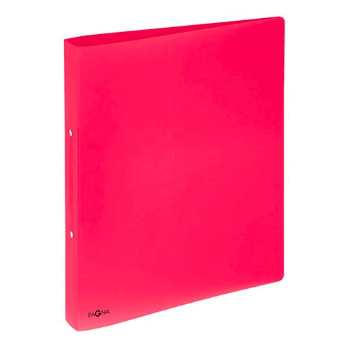 Classeur souple PVC 2 anneaux de 2,5 cm dos 3,5 cm - Rouge