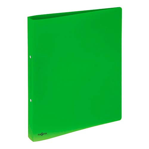 Classeur souple PVC 2 anneaux de 2,5 cm dos 3,5 cm - Vert