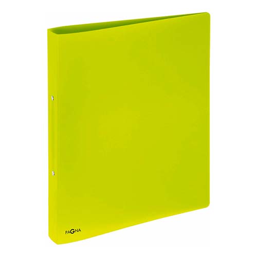 Classeur souple PVC 2 anneaux de 2,5 cm dos 3,5 cm - Vert clair