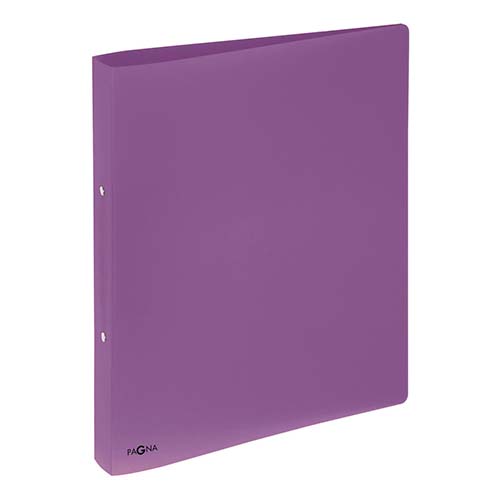 Classeur souple PVC 2 anneaux de 2,5 cm dos 3,5 cm - Violet