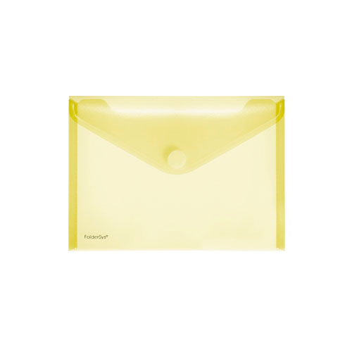 Pochette-enveloppe velcro Foldersy velcro A5 - Jaune