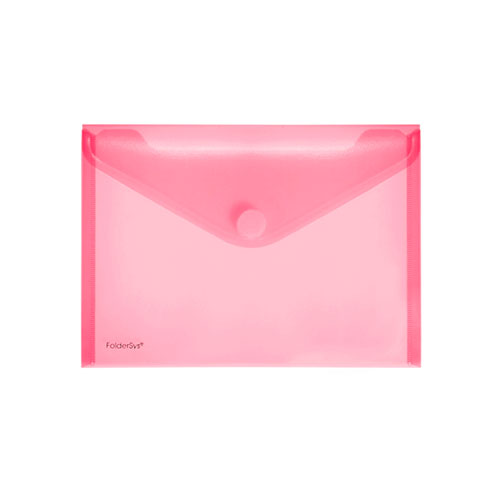 Pochette-enveloppe velcro Foldersy velcro A5 - Rouge