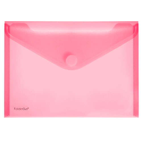 Pochette-enveloppe velcro Foldersys A4 - Rouge