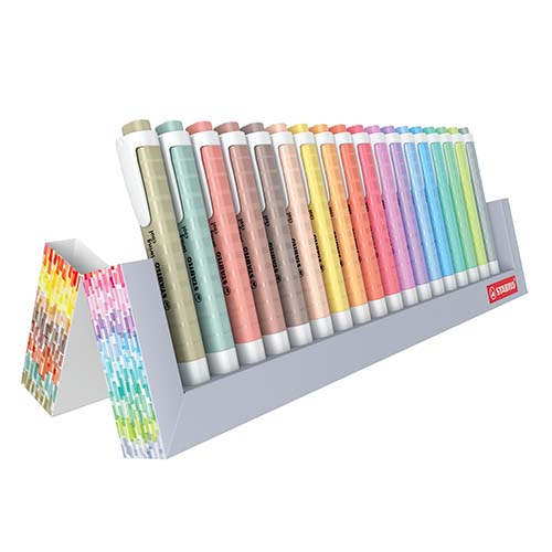 Surligneur STABILO Swing Cool NatureCOLORS set 18 pièces