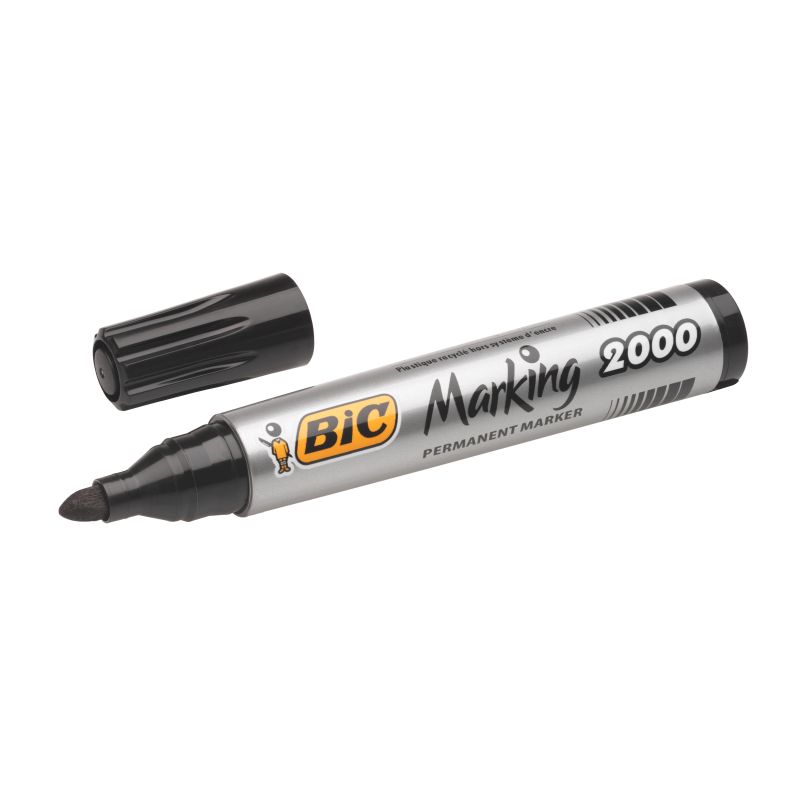 Marqueur à encre permanente à base d'alcool - Noir pointe 2mm