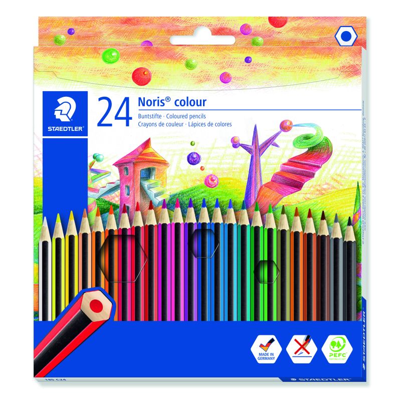 Etui de 24 crayons de couleur Staedtler mine 2mm