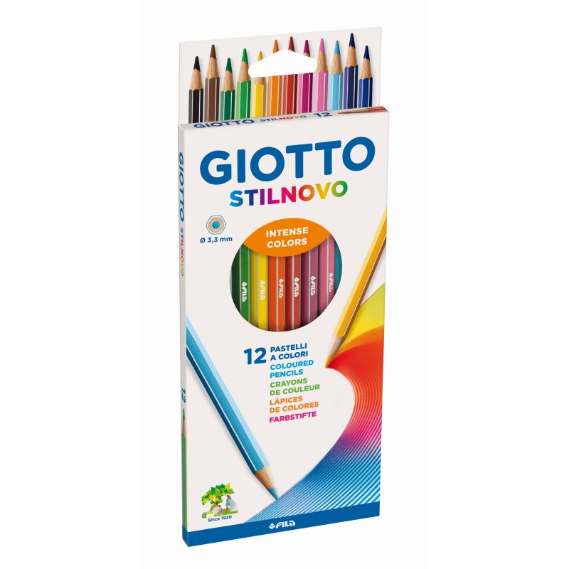 Etui 12 crayons Gioto Stilnovo mine de 3,3 mm