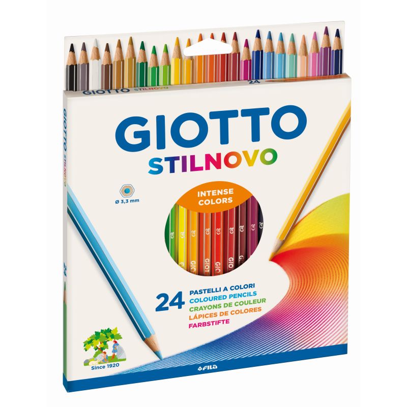 Etui 24 crayons Gioto Stilnovo mine de 3,3 mm