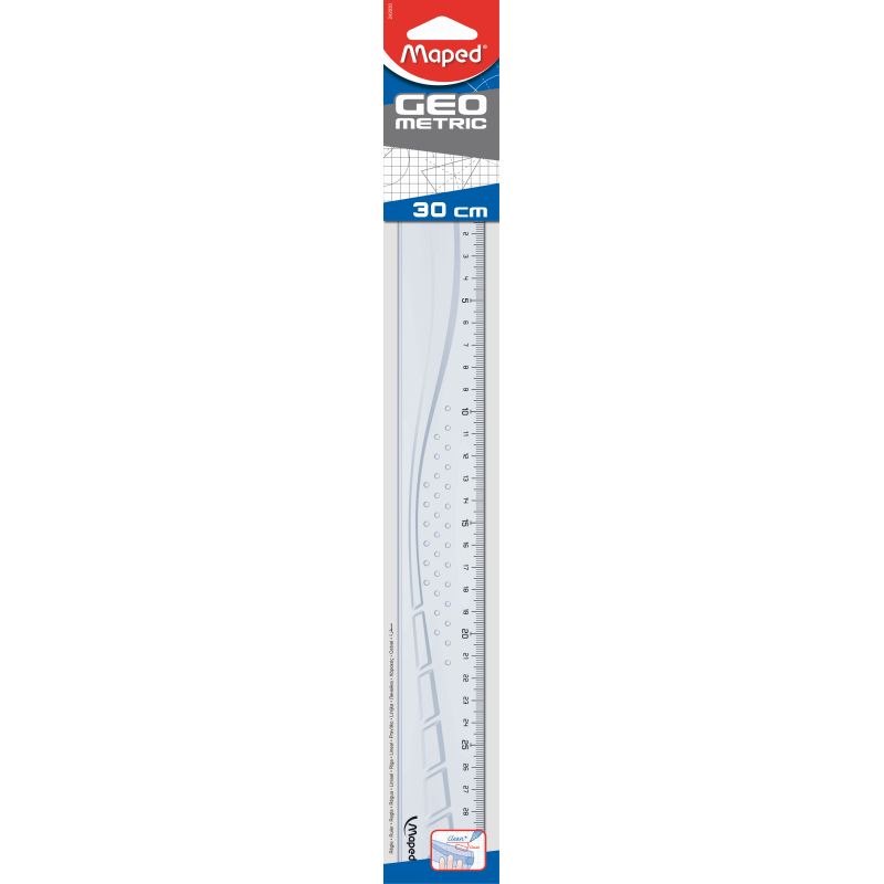 Latte Maped de 30 cm transparente