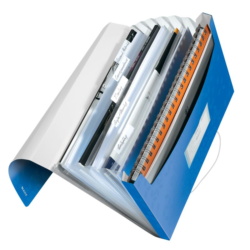 Trieur valisette Leitz WOW 6 compartiments - Bleu