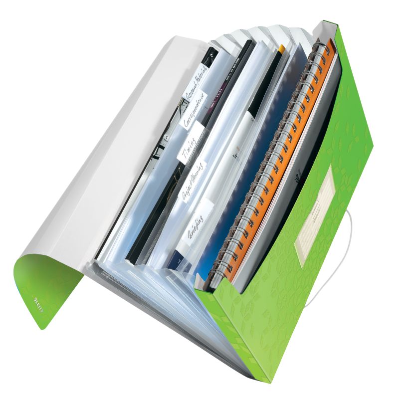 Trieur valisette Leitz WOW 6 compartiments - Vert