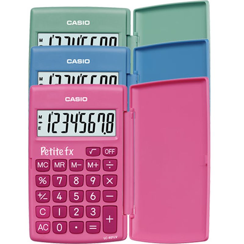 Casio Ecole primaire Calculatrice Petite fx LC-401LV Rose