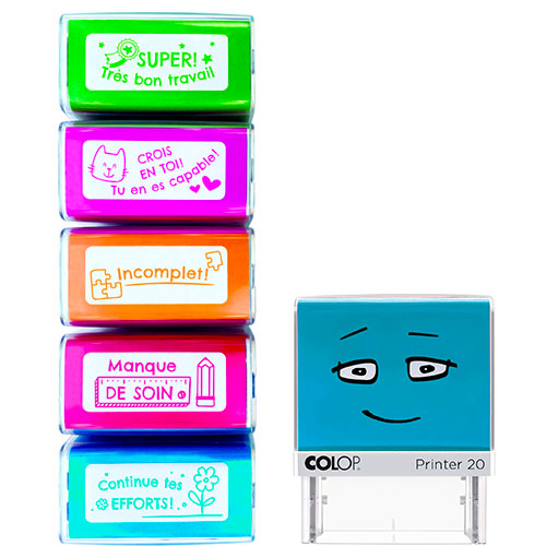 Set cachet scolaire Colop NIO - Série 2 (5/pièces)