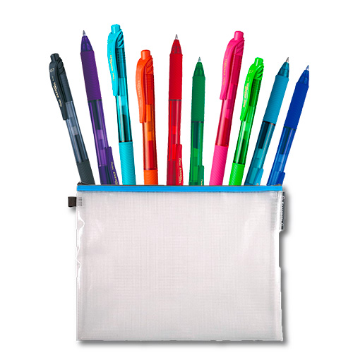 La pochette 10 Pentel roller ENERGEL - X BL107 rétractable
