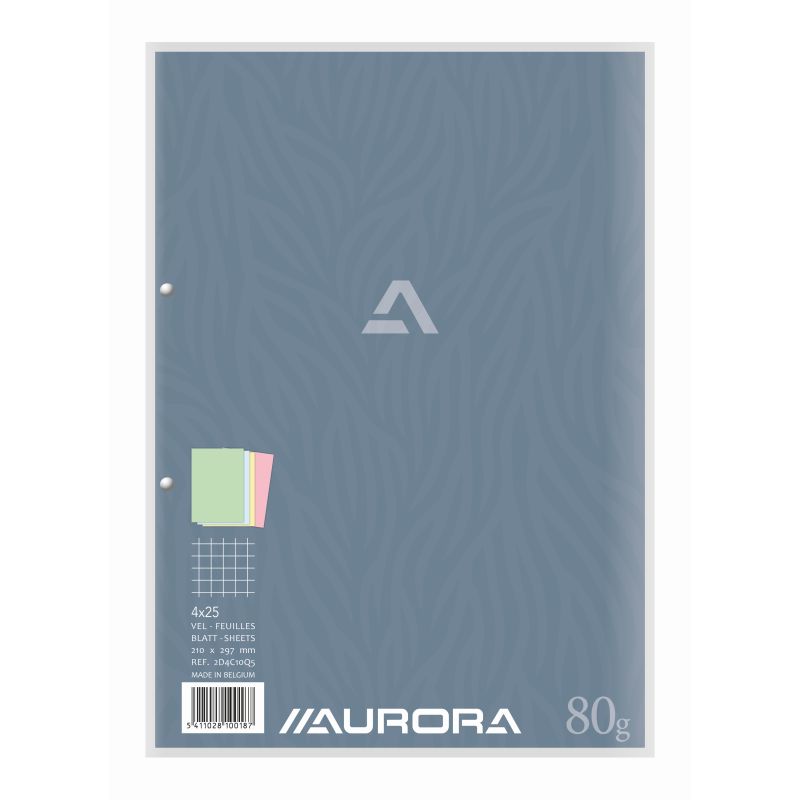 Bloc de cours Clairefontaine A4 quadrillé 4 x7 mmm 100 feuilles 90 g