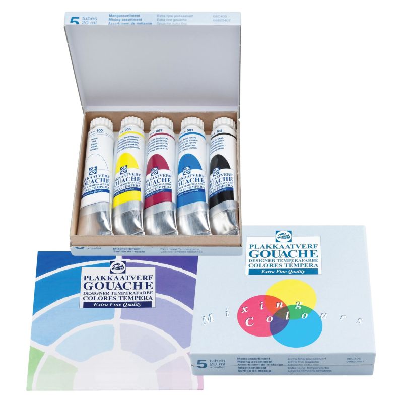 Etui de 5 tubes de gouache 20 ml Talens