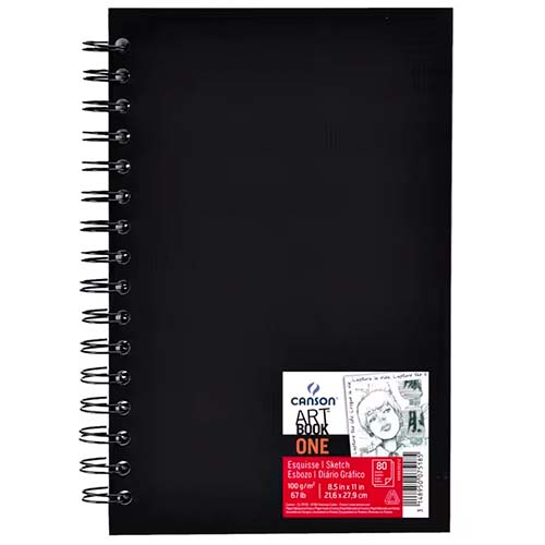 Carnet spiralé ONE art book Canson 21,6 x27.9 cm