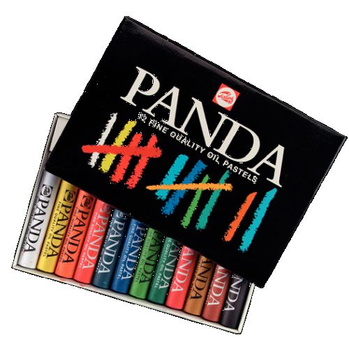 Pastel à l'huile Panda 12 couleurs