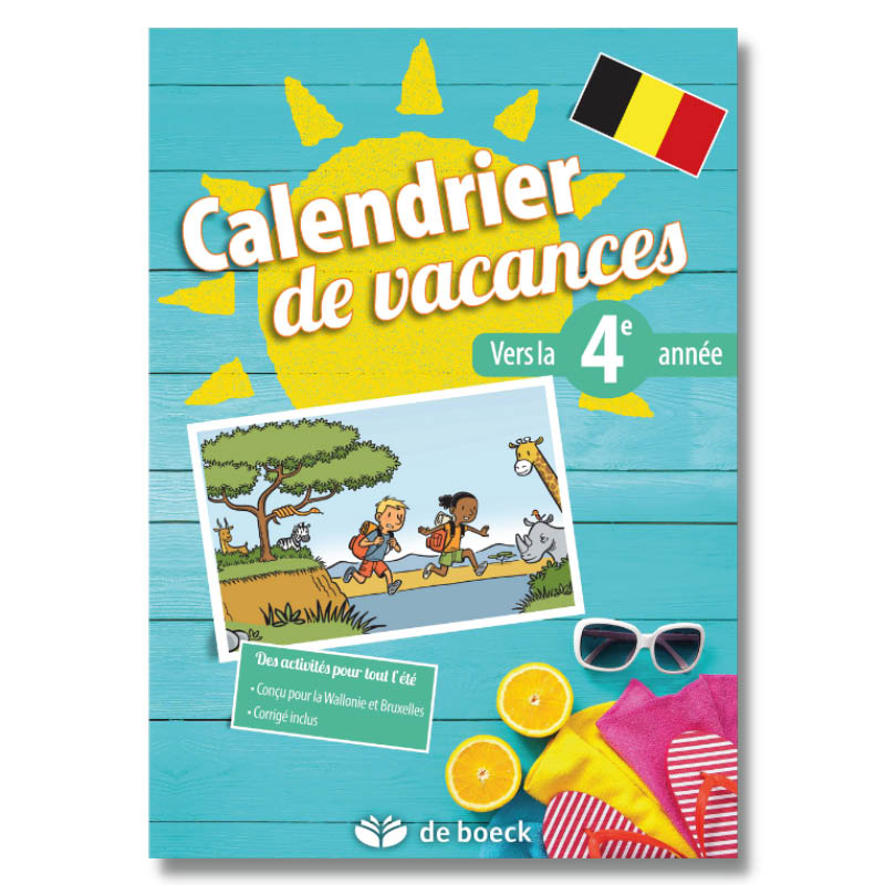 Calendrier de vacances. Vers la 4e