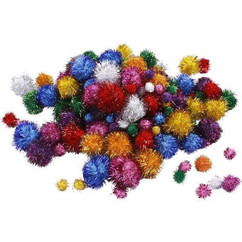 Pompons scintillants