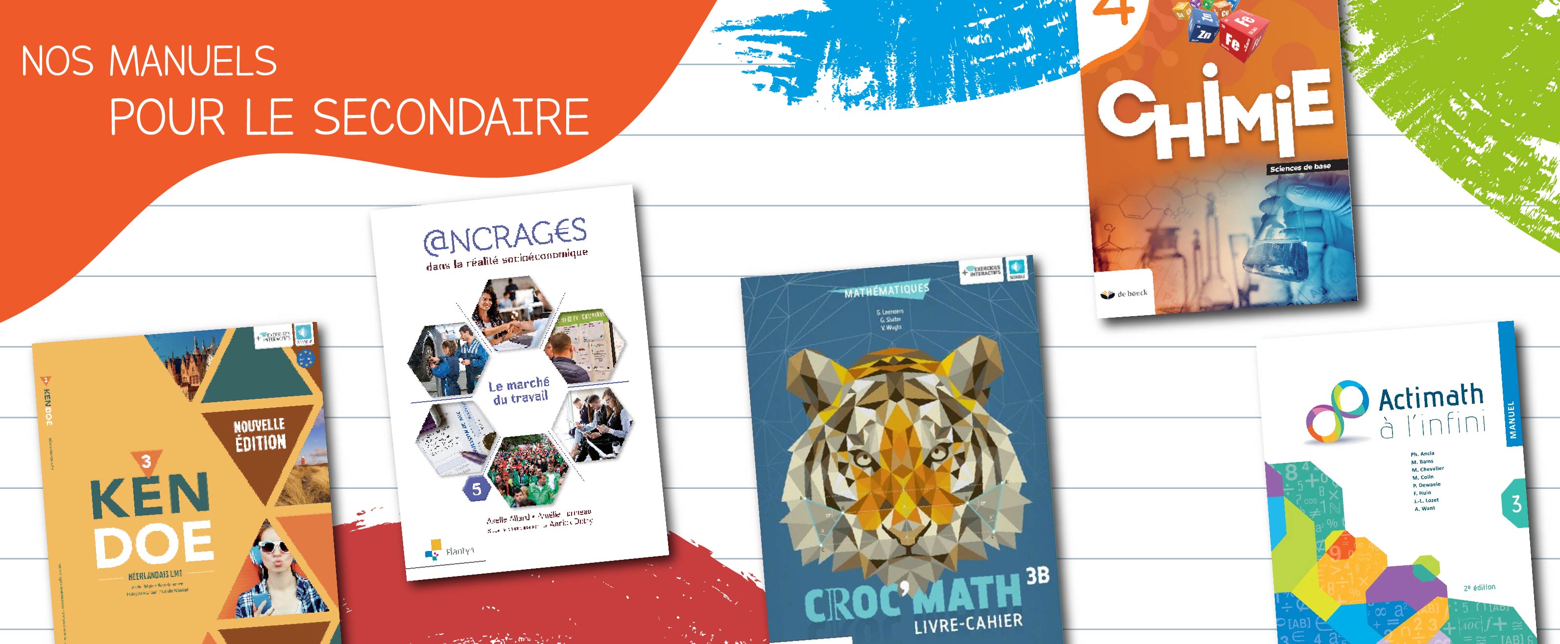Nos Manuels pour le Secondaire
