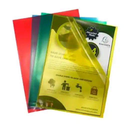 25 pochettes coin PP recyclé Forever 12/100e A4 couleurs assorties 25 pochettes coin PP recyclé Forever 12/100e A4 couleurs assorties