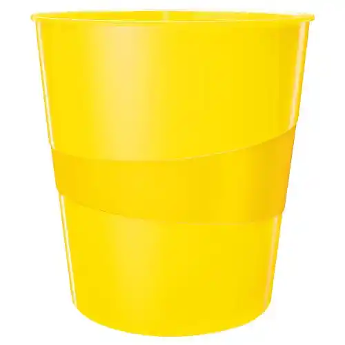 Corbeille Leitz 15 litres - Jaune Corbeille Leitz 15 litres - Jaune