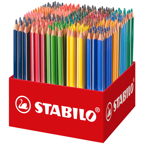 Crayon de couleur large triangulaire Stabilo - Classpack de 300 crayons Crayon de couleur large triangulaire Stabilo - Classpack de 300 crayons