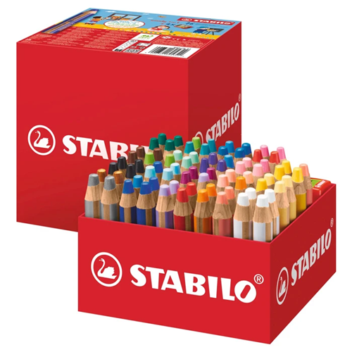 Crayon de couleur multi-talents Stabilo Woody 3 in 1 Maxi schoolpack 76 crayons + 4 taille-crayons Crayon de couleur multi-talents Stabilo Woody 3 in 1 Maxi schoolpack 76 crayons + 4 taille-crayons