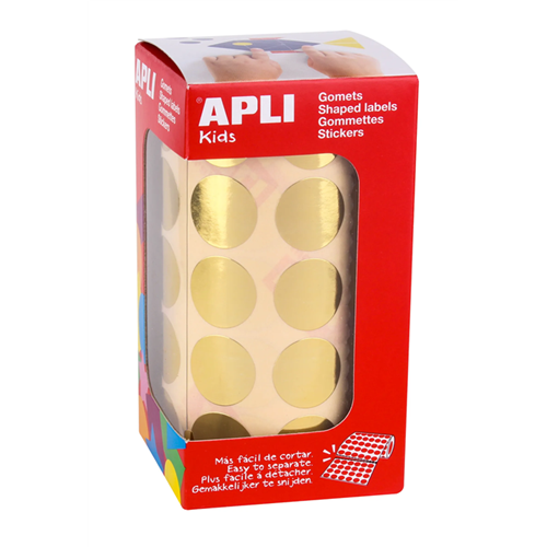 Maxi-stickers goud 20 mm, 1770 stuks Maxi-stickers goud 20 mm, 1770 stuks