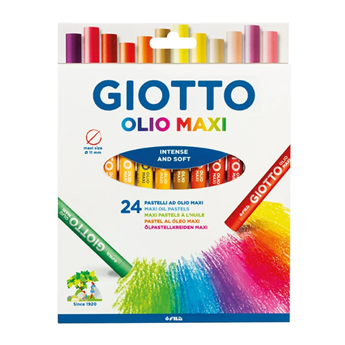 Pastel à l'huile ronde Giotto Olio Maxi - Etui de 24 pièces Pastel à l'huile ronde Giotto Olio Maxi - Etui de 24 pièces