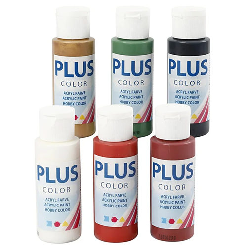 Peinture acrylique Plus Color 6x60ml couleurs automne Peinture acrylique Plus Color 6x60ml couleurs automne