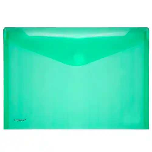 Pochette-enveloppe velcro A4 Foldersys 10 pièces - Vert Pochette-enveloppe velcro A4 Foldersys 10 pièces - Vert