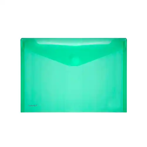 Pochette-enveloppe velcro A5 Foldersys 10 pièces - Vert Pochette-enveloppe velcro A5 Foldersys 10 pièces - Vert