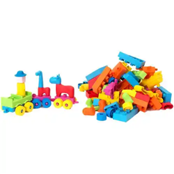 Set 106 pièces Soft Cubes assortis